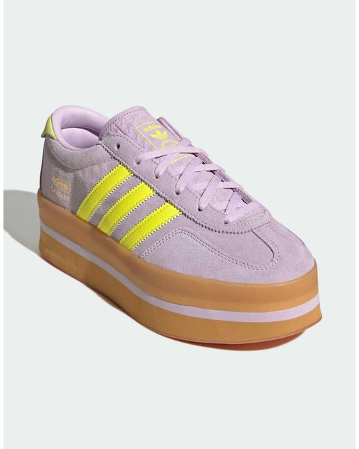 Gazelle stack - baskets à plateforme - lavande et jaune Adidas Originals en coloris Multicolor