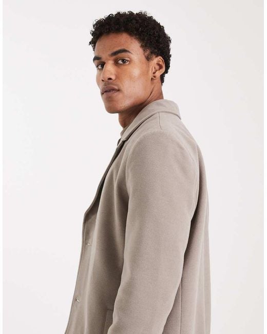 Brave Soul Natural Button Down Smart Jacket for men