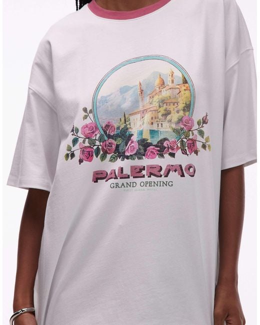 TOPSHOP Gray – oversize-t-shirt