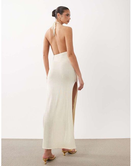 Flook Natural The Label Zoelle Cut Out Maxi Beach Dress