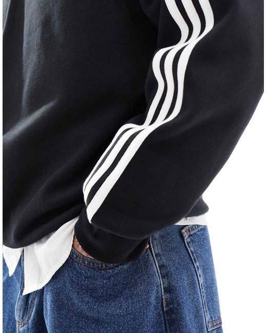 Adidas Originals Blue Oversize Crew Sweatshirt for men