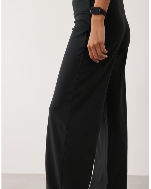 4505 Blue Petite Icon Soft Touch High Waist Wide Leg Dance Pant