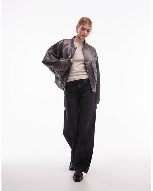 & Other Stories Gray Bomber Jacket
