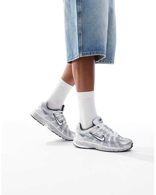 Nike White P-6000 Trainers