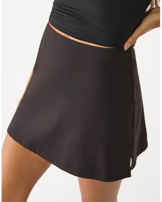 Stradivarius Black Short Skort