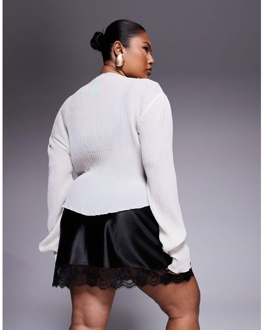ASOS Gray Asos design curve – minirock aus satin