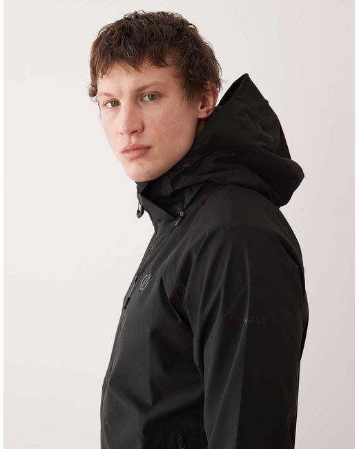 Dare 2b Black Waterproof Breathable Switch Out Iii Jacket for men