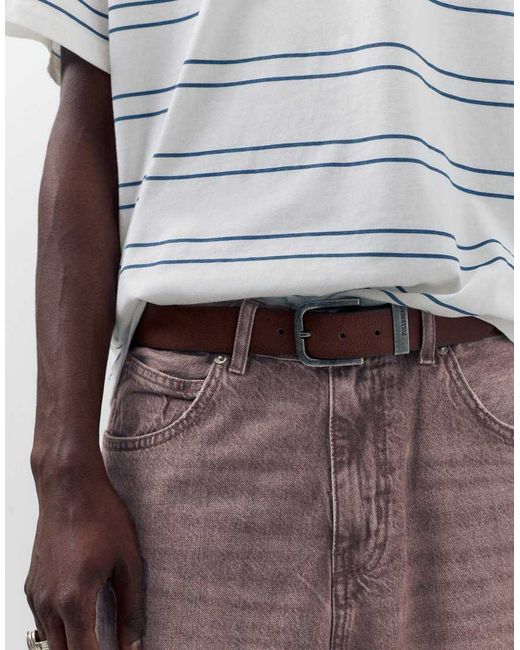 Pull&Bear Gray Relaxed Fit baggy Jeans for men