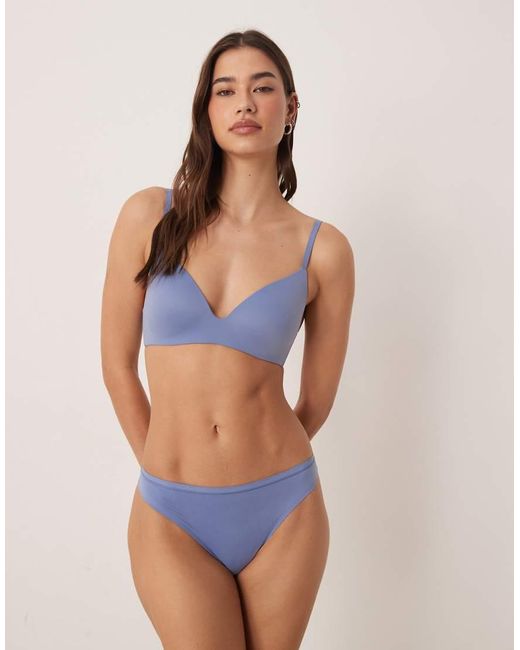 Calvin Klein Blue Perfectly Fit Wire Free Bra