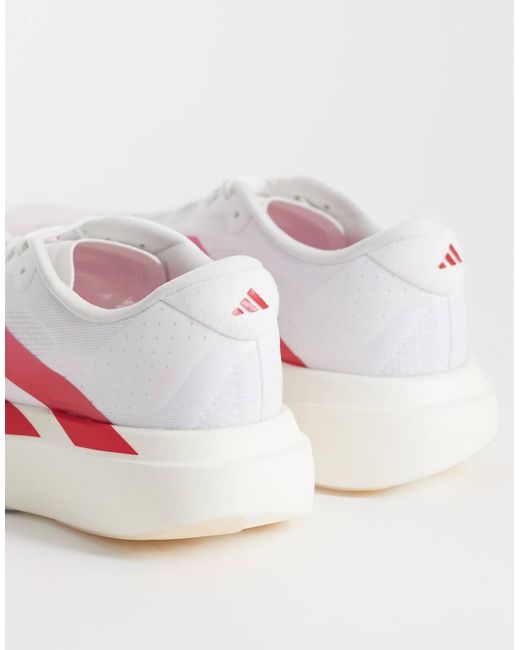 Adidas Originals White Adidas Running Adizero Evo Sl Trainers