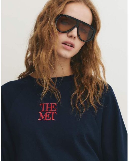 Pull&Bear The Met Blue T-shirt