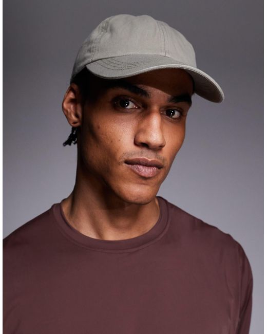 4505 Brown Washed Cotton Training Cap for men