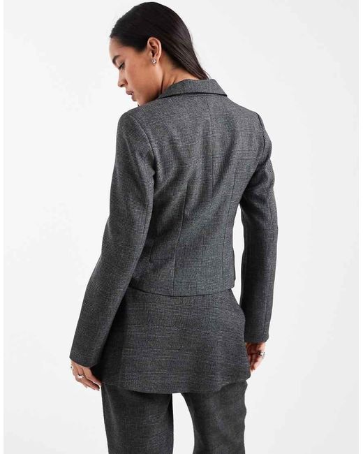 Collusion Black Tailored Zip Blazer Co-Ord