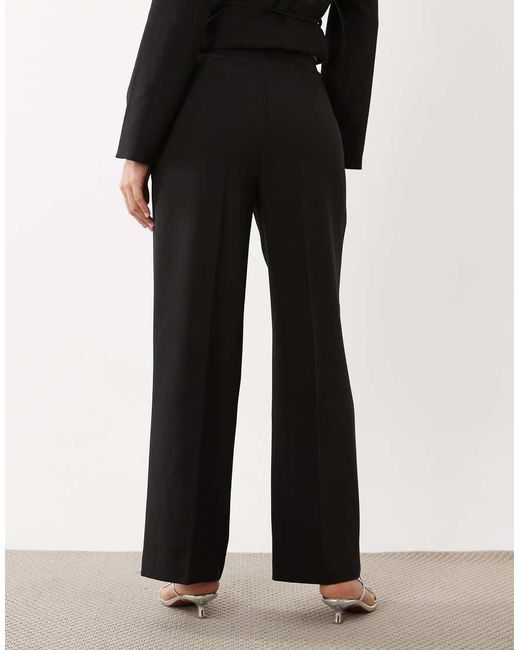 Aware White High Waist Wide Leg Tailored Trouser Co-ord