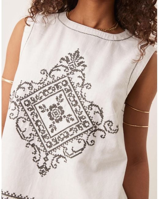 ASOS White Shell Top