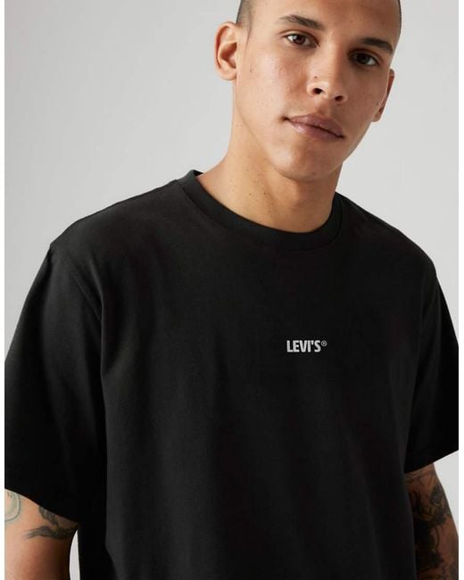 Levi's Black Relaxed Fit Tee for men