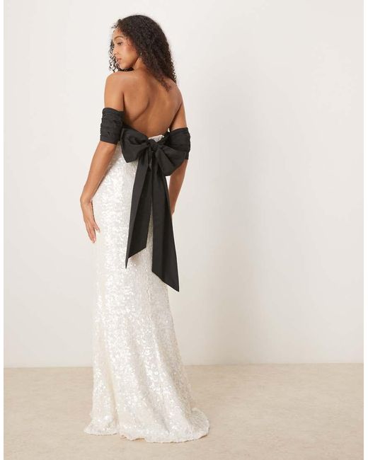 True Decadence Natural Strapless Midi Dress