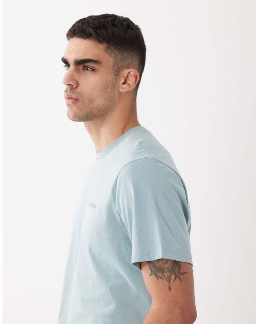 Columbia Blue Csc Basic T-shirt for men