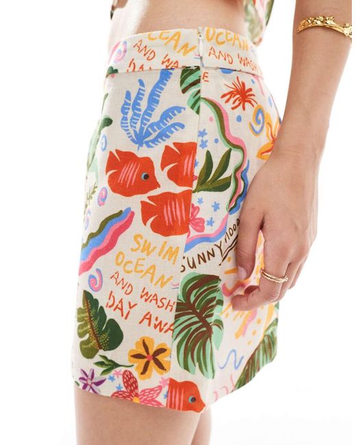 Vero Moda White Mini Skirt Co-Ord