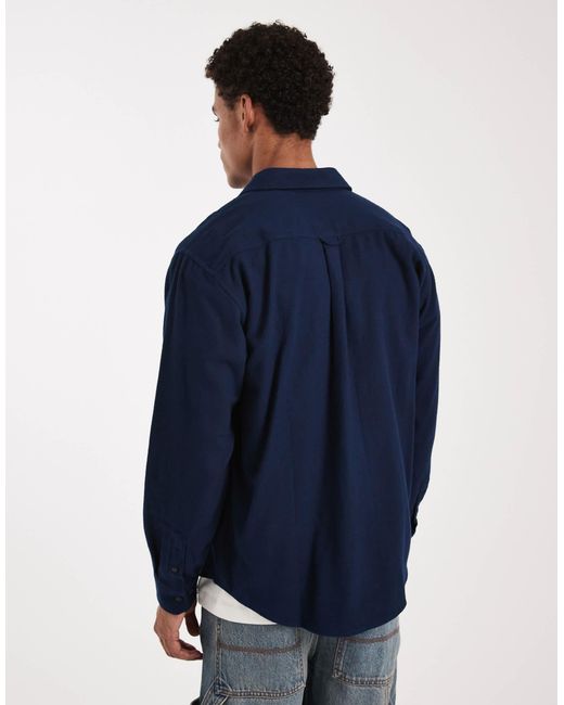 Threadbare Blue Button Down Cotton Shirt for men