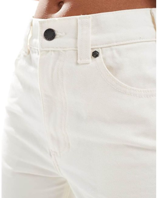 Dickies White Duck Canvas Carpenter Shorts