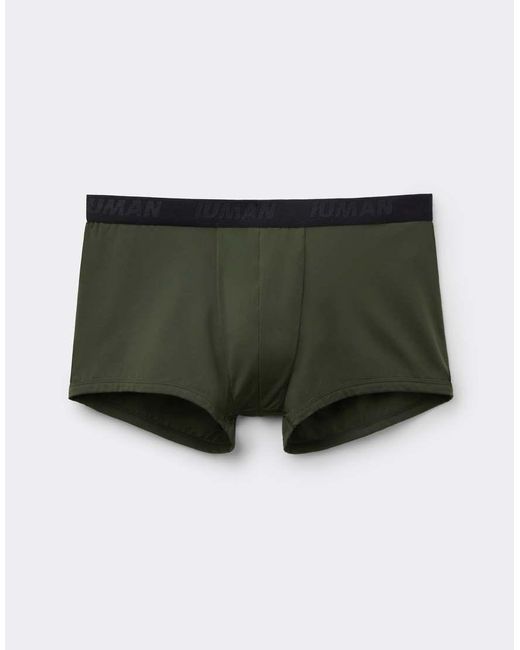 Intimissimi Green Microfibre Boxers With Logo for men