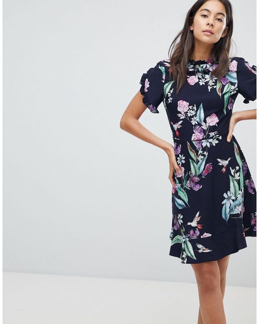 oasis boat print skater dress
