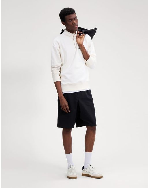 Ellesse White Arivalo 1/4 Zip Top for men