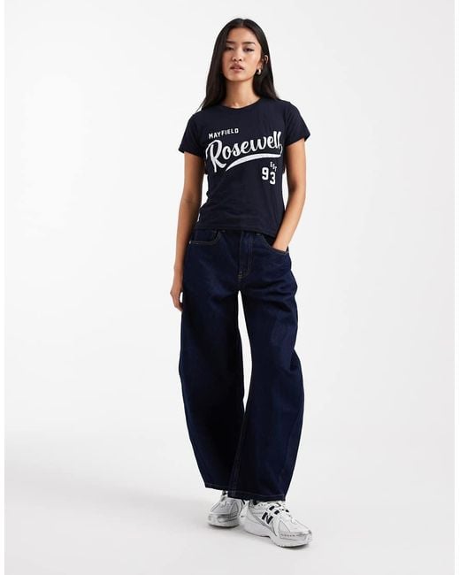 Cotton On Blue Foxridge Graphic Tee