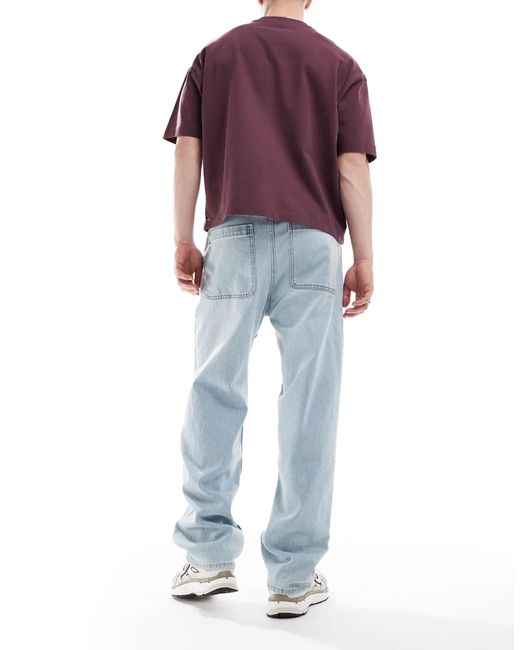 Hollister Blue baggy 5 Pocket Jean for men