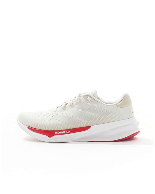Adidas Originals White Adidas Running Supernova Stride 2 Trainers for men