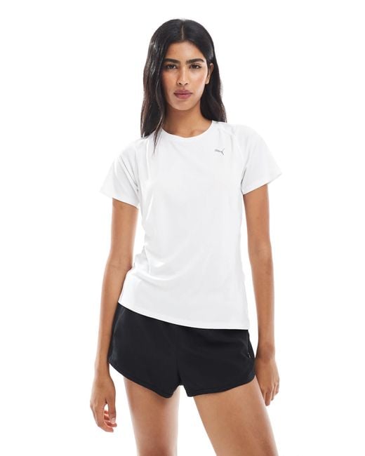PUMA White Run Velocity Poly T-shirt