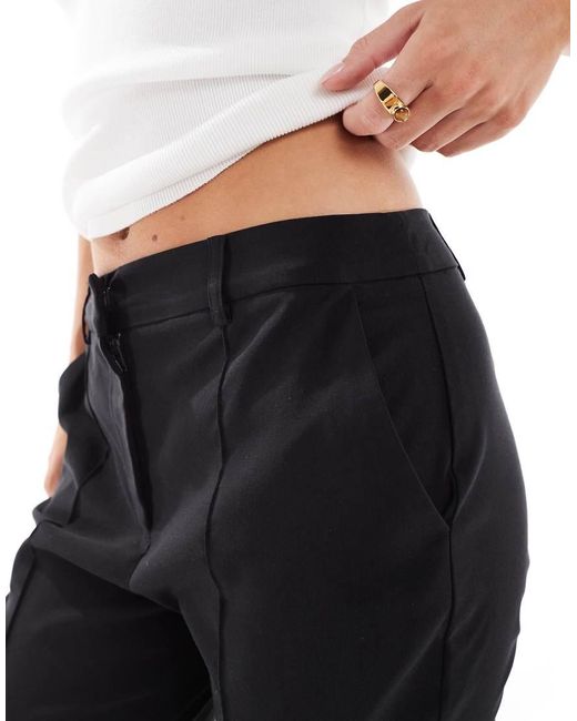 Miss Selfridge Black Tailored Bengaline Pants