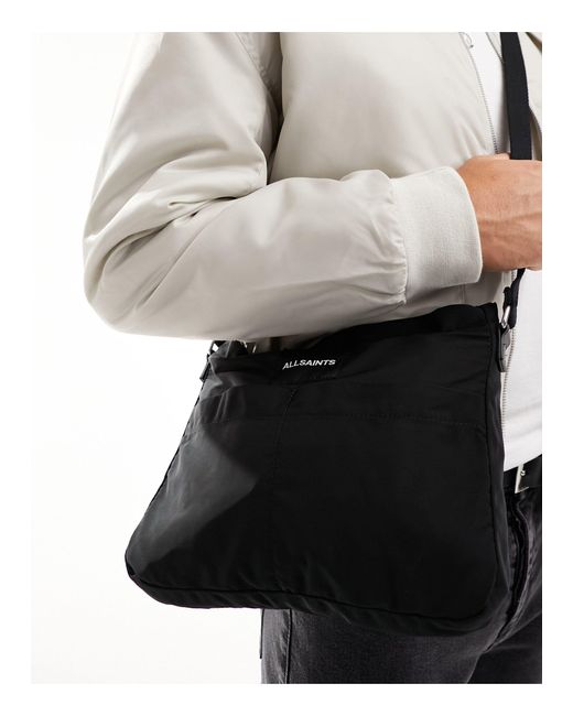 AllSaints White Ader Crossbody Bag for men