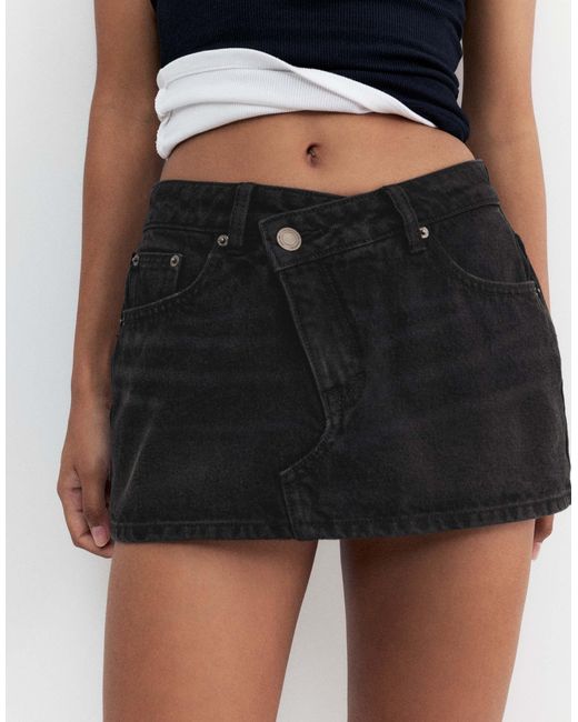 Pull&Bear White – jeans-skort
