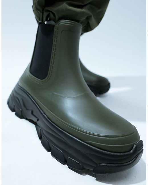 ASOS Green Wellington Boots for men