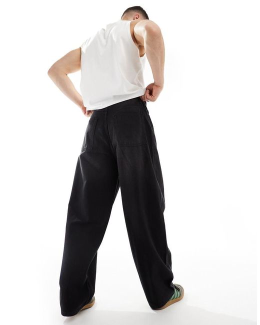 Collusion Black X001 Antifit Jeans for men