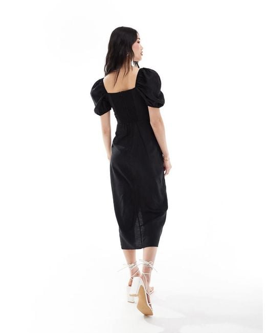 Midi wrap dress other stories discount