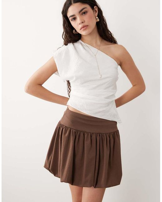 ASOS Natural Bubble Mini Skirt