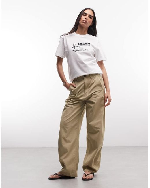 Carhartt White Bumper Sticker T-shirt