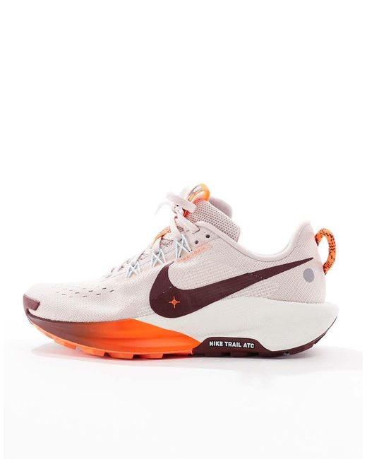 Nike White Reactx Pegasus Trail 5 Trainers