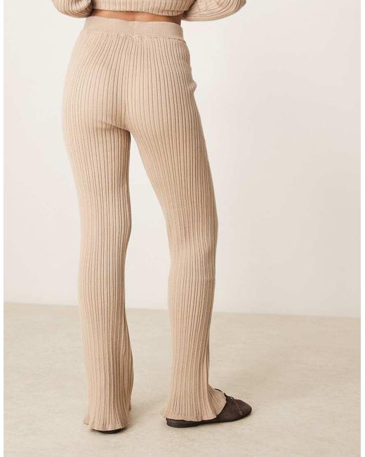 Pantalones De Campana Color Tostado De (Parte De Un Conjunto)-Neutro Vila de color Natural