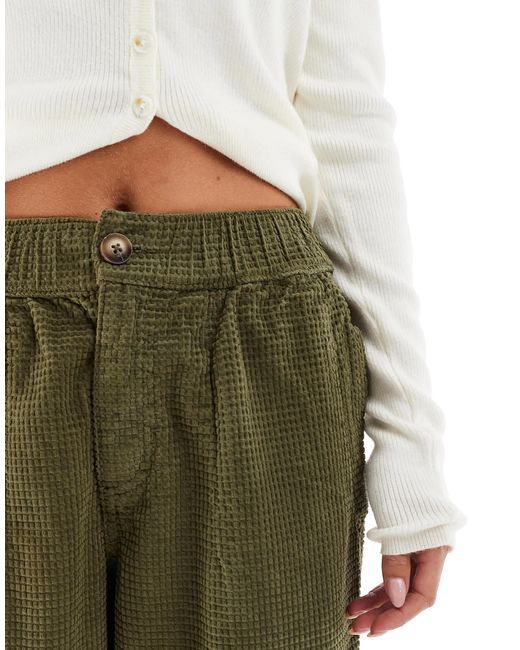 ASOS Green Asos design petite – weite hose aus bubble-cord