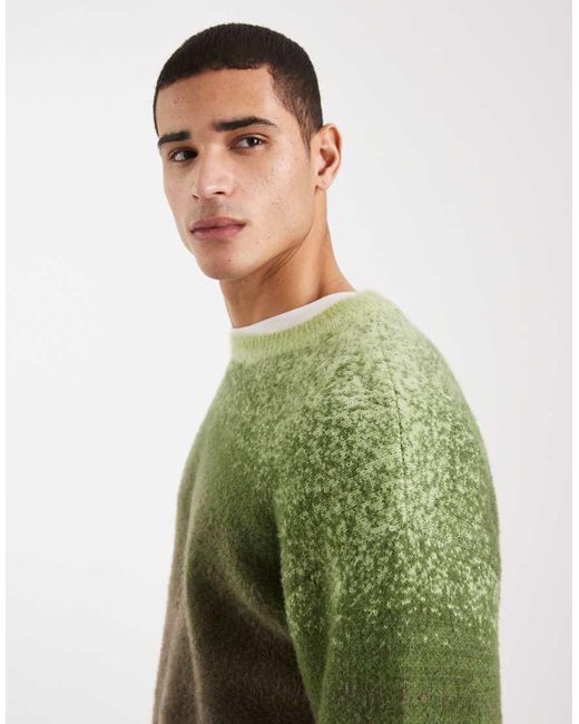 Cotton On Green Boxy Fit Sweater for men