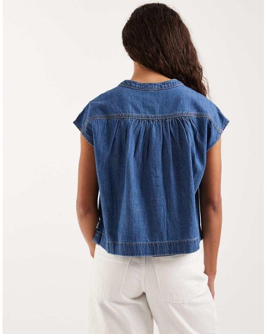 Wrangler Blue Drop Shoulder Shirt
