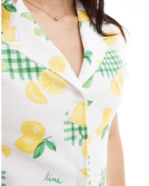 ASOS Multicolor Shrunken Revere Waffle Shirt