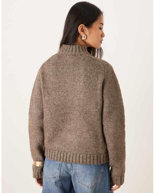 Motel Blue Lamara Quarter Zip Jumper