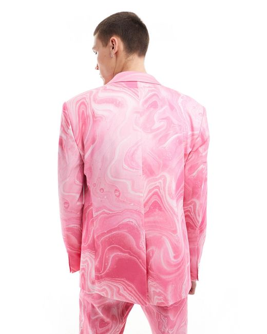 Viggo – anzugjacke in Pink für Herren