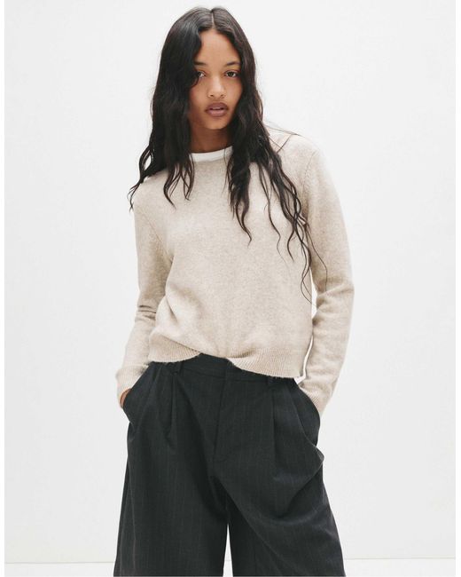 Pull doux - beige Pull&Bear en coloris Natural