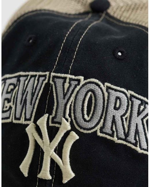 '47 Black Ny Yankees Touscaloosa Clean Up Cap